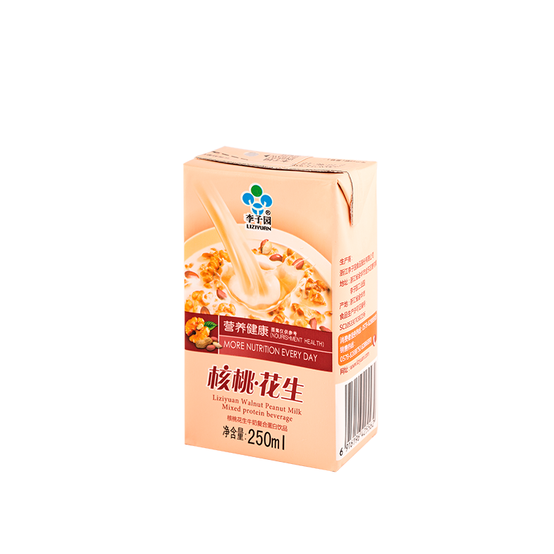 核桃花生牛奶复合蛋白饮品，单瓶净含量250ml